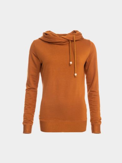 Bild von Kapuzenpullover Jondra aus Bambus, dunkles orange