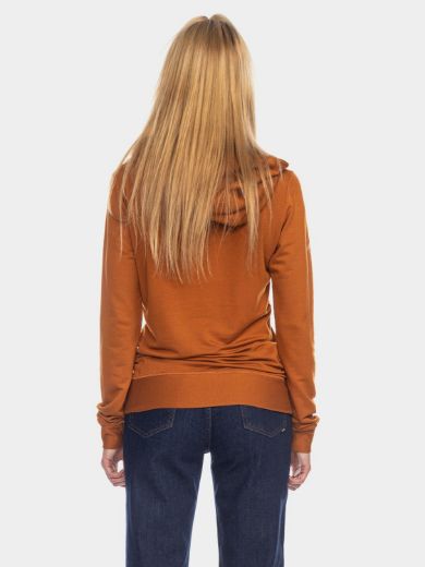 Bild von Kapuzenpullover Jondra aus Bambus, dunkles orange