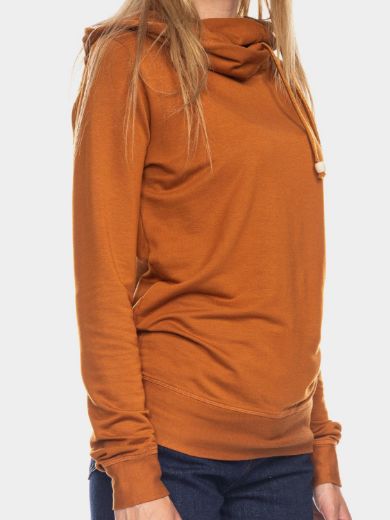 Bild von Kapuzenpullover Jondra aus Bambus, dunkles orange