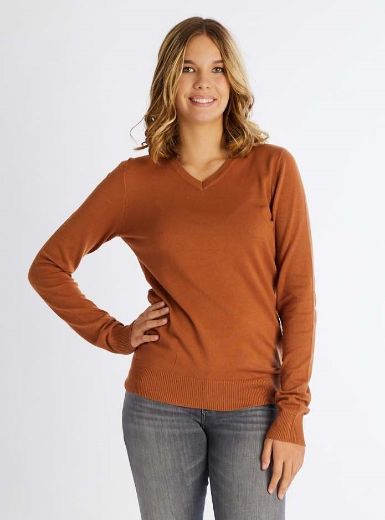 Picture of Fine Knit Sweater V-Neck