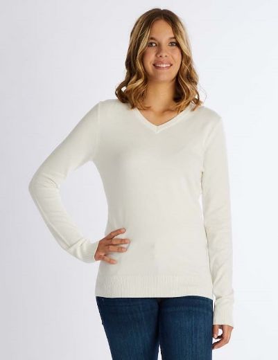 Picture of Fine Knit Sweater V-Neck