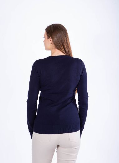 Picture of Fine Knit Sweater V-Neck