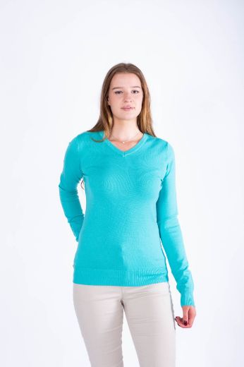 Picture of Fine Knit Sweater V-Neck