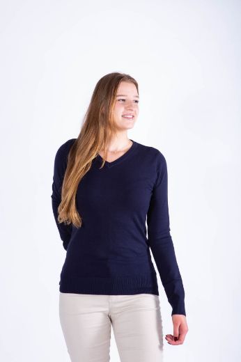 Picture of Fine Knit Sweater V-Neck