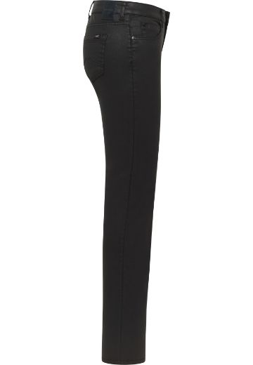 Picture of Tall Shelby Slim Bootcut Coated Leather Look Jeans L34 Inch & L36 Inch, black