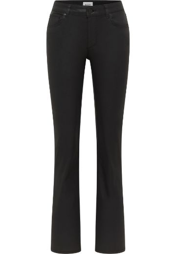 Bild von Tall Shelby Slim Bootcut Coated Jeans Lederoptik L34 Inch & L36 Inch, black