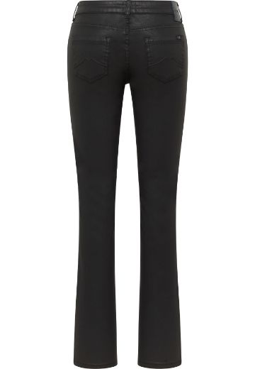 Image de Tall Shelby Slim Bootcut Jean Enduit Aspect Cuir, L34 Inch & L36 Inch, noir