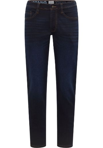 Image de Tall Jeans Hommes Oregon Slim Fit Longueur L36 & L38 Inch, bleu foncé rincé