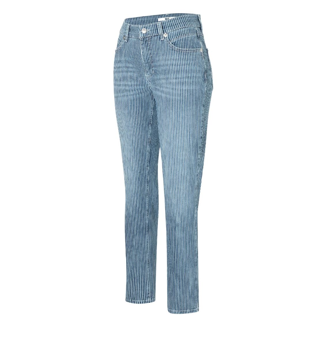 Image de Tall Femmes Jean MAC Melanie Longueur 34 & 36 Inch, rayé moyen foncé