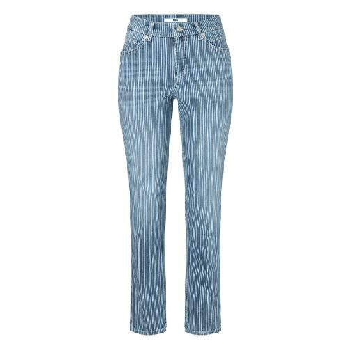 Image de Tall Femmes Jean MAC Melanie Longueur 34 & 36 Inch, rayé moyen foncé