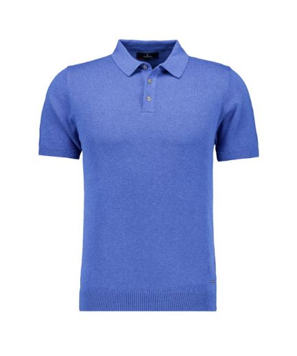 Picture of Tall Men Short Sleeve Knitted Sweater Poloshirt Collar