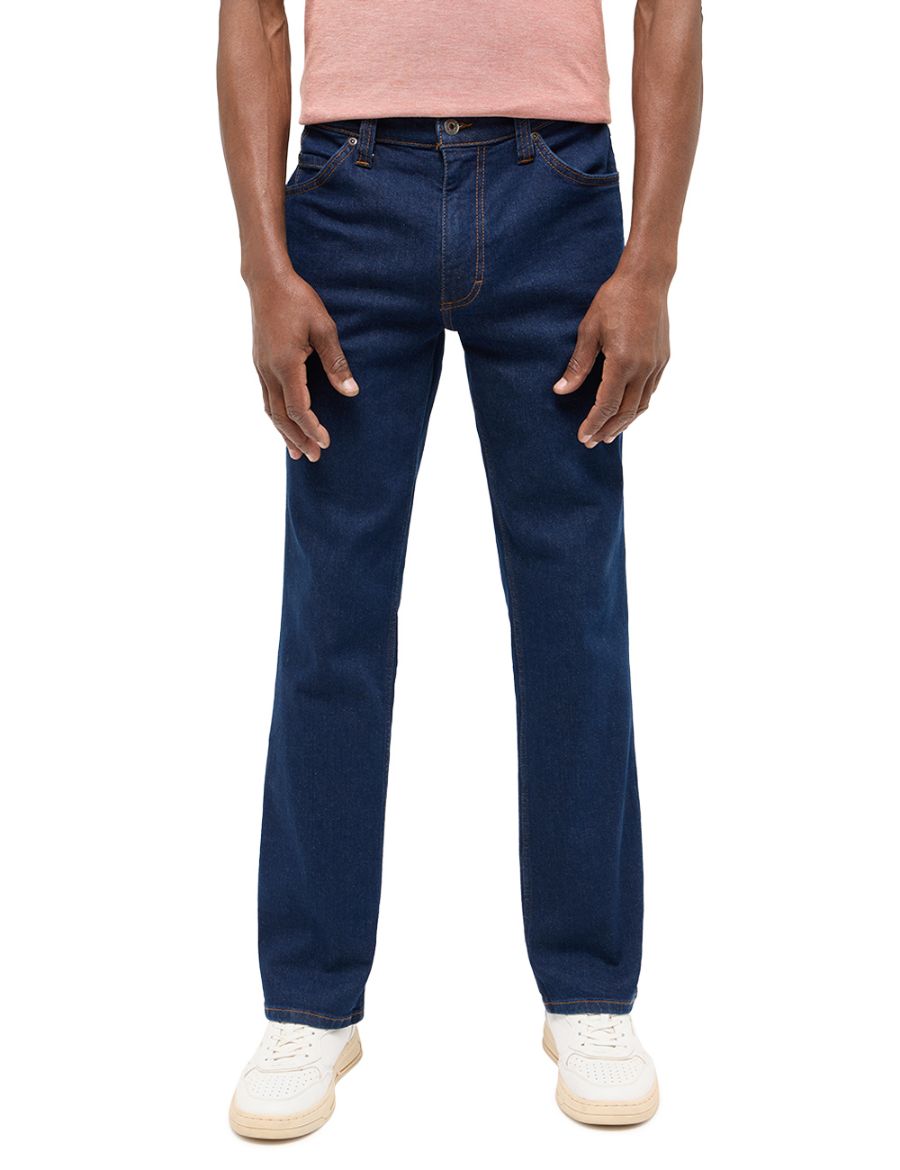 Picture of Tall Men Jeans Tramper Straight Jeans L36 & L38 Inch, clean dark blue