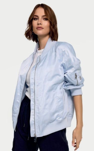 Zeige Details für Tall Damen Shiny Blouson Jacke Extra Lange Ärmel Bild von Tall Damen Shiny Blouson Jacke Extra Lange Ärmel