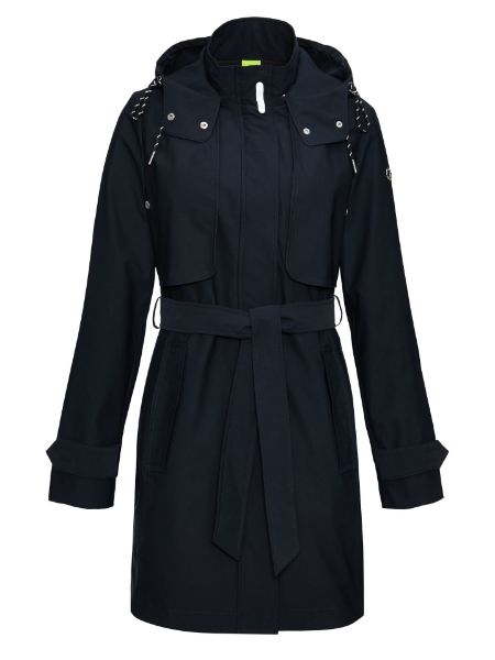 Show details for Tall Women Rain Trenchcoat Extra Long, navy blue Picture of Tall Women Rain Trenchcoat Extra Long, navy blue