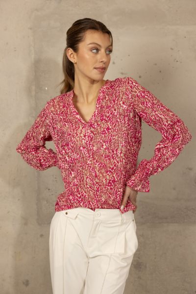 Zeige Details für Tall Bluse Print Extra Lang, pink multi-colour Bild von Tall Bluse Print Extra Lang, pink multi-colour