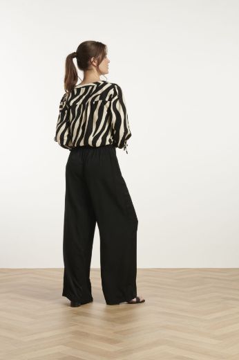 Picture of Tall Blouse Top Extra Long, black offwhite