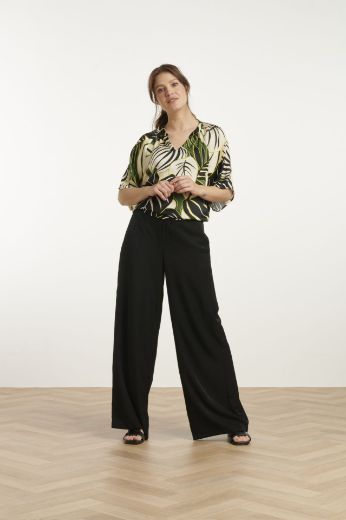 Bild von Tall Blusen-Top V-Ausschnitt Extra Lang, green multicolour