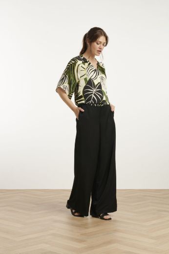 Bild von Tall Blusen-Top V-Ausschnitt Extra Lang, green multicolour