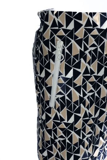 Picture of Tall Women Slim Fit Trousers Jacky Zip L38 Inches, blue beige print