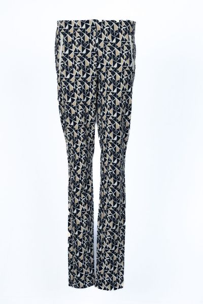 Zeige Details für Tall Damen Slim Fit Hose Jacky Zip L38 Inch, blue beige print Bild von Tall Damen Slim Fit Hose Jacky Zip L38 Inch, blue beige print