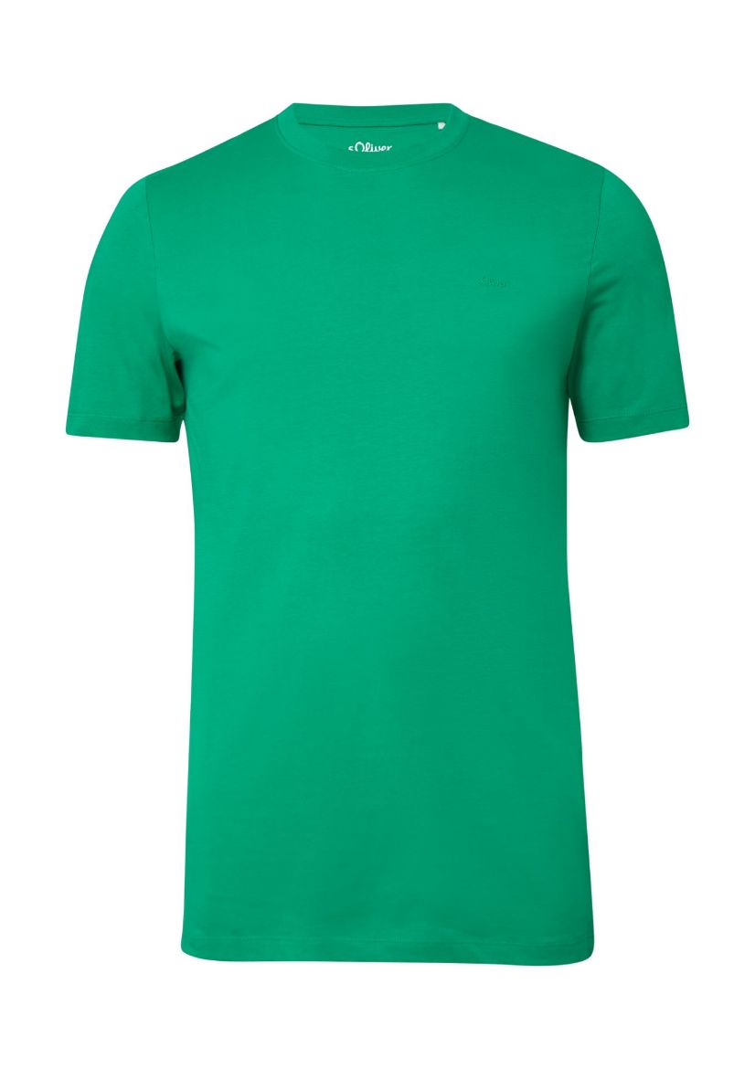 Image de T-shirt basique col rond pour homme de grande taille 100 % coton