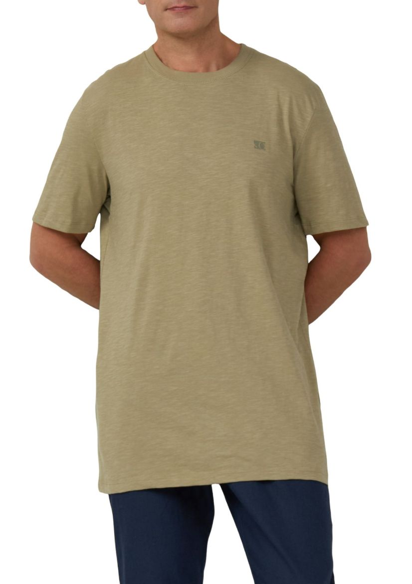 Picture of Tall men's crew neck T-shirt, olive green
