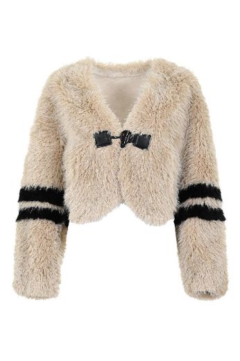 Picture of Tall Women's Pella Short Jacket Faux Fur Extra Long