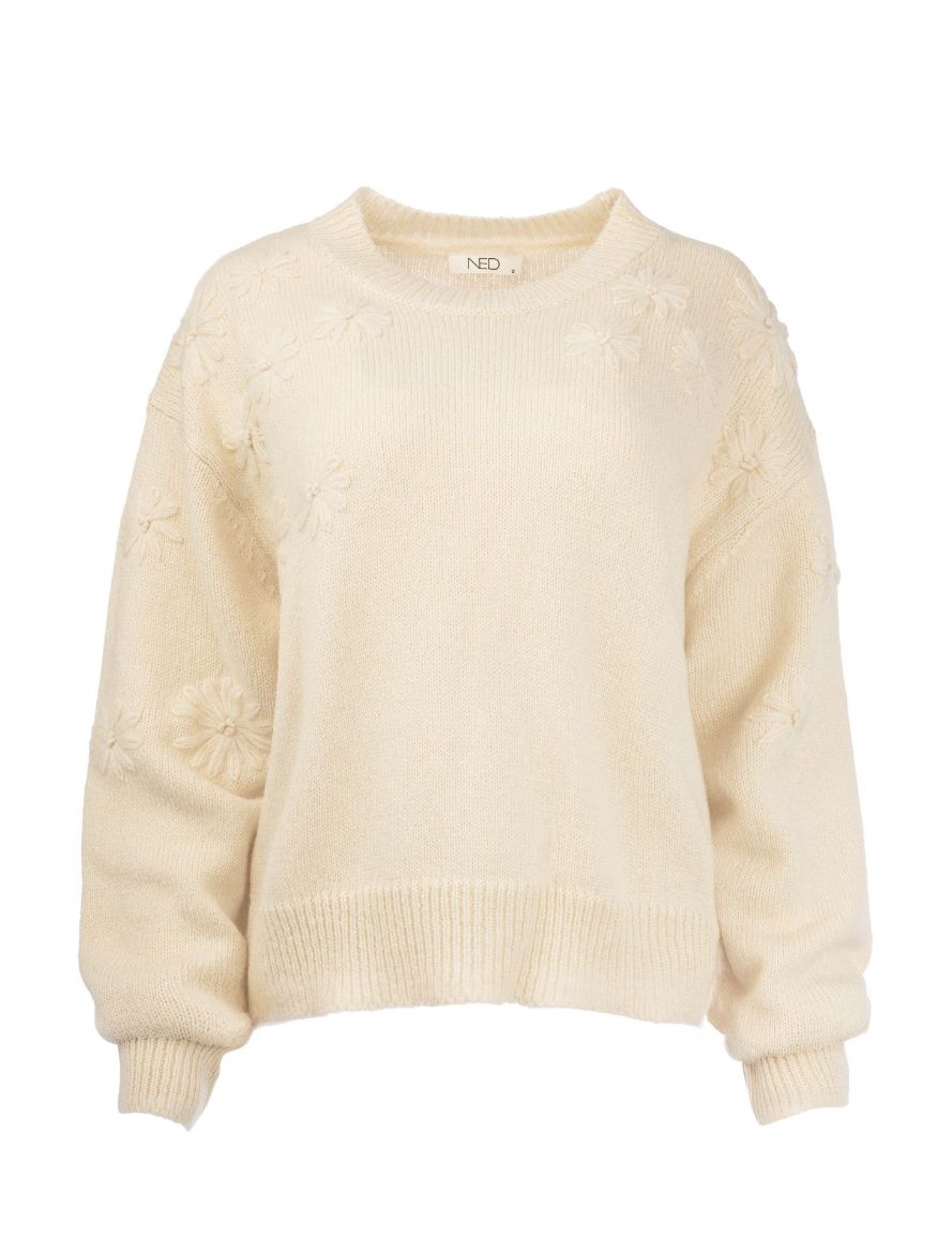 Bild von Tall Damen Strickpullover Wells Flower KnitFlowers