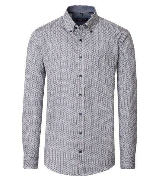 Zeige Details für Tall Herren Hemd Casual Fit 72 cm Ärmellänge Minimalprint Grün Blau Beige Bild von Tall Herren Hemd Casual Fit 72 cm Ärmellänge Minimalprint Grün Blau Beige