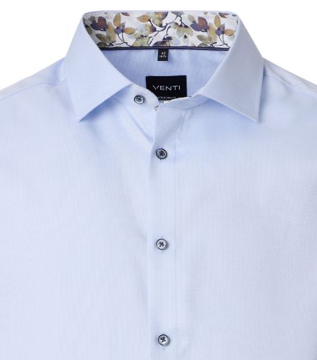 Bild von Tall Herren Hemd Modern Fit 72 cm Ärmellänge Dobby Strukturstoff Ausputz Flowers