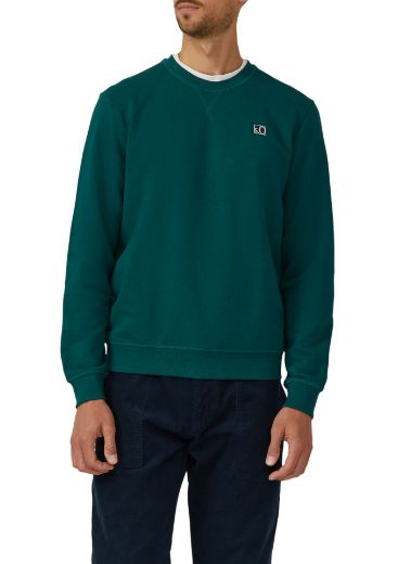 Bild von Tall s.Oliver Herren Sweatshirt aus Baumwollmix mit Crew Neck Extra Lange Ärmel 72 cm