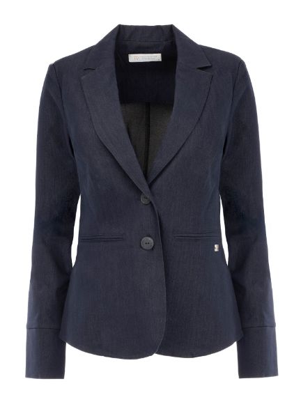 Zeige Details für Tall Damen Blazer Manja V Feminine Denim Bild von Tall Damen Blazer Manja V Feminine Denim