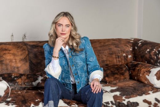Bild von Tall Damen Jacke Nina Denim Jacquard