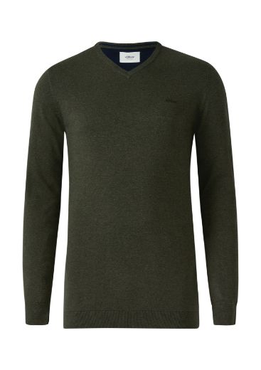 Image de s.Oliver Tall Homme Pull Maille Col V