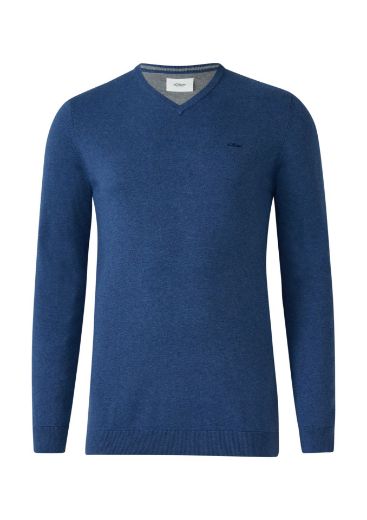 Image de s.Oliver Tall Homme Pull Maille Col V