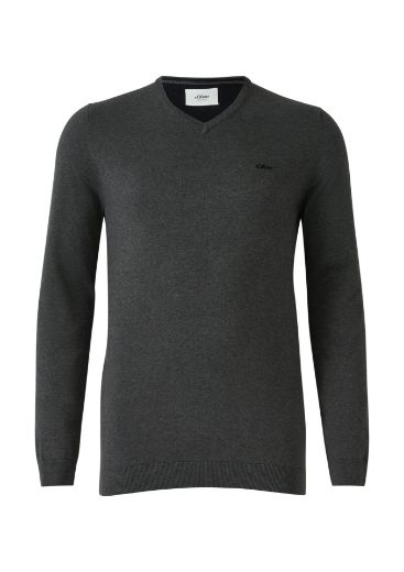 Image de s.Oliver Tall Homme Pull Maille Col V