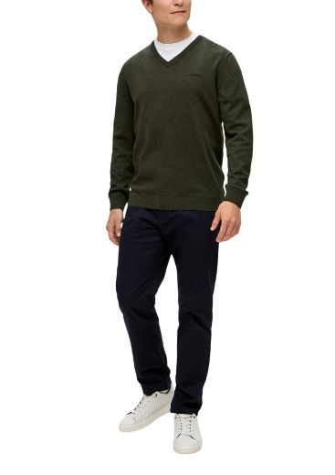 Image de s.Oliver Tall Homme Pull Maille Col V