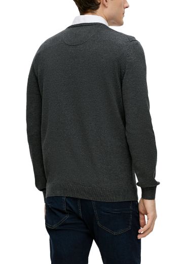 Image de s.Oliver Tall Homme Pull Maille Col V