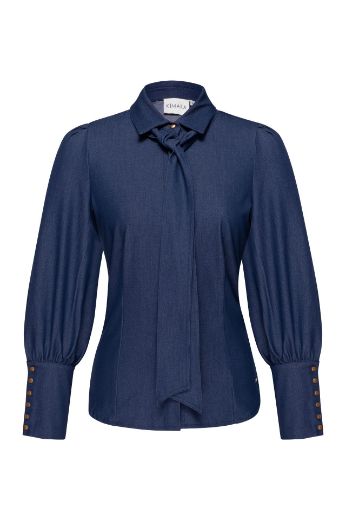 Image de Tall Femme Blouse Felice Bleu Denim doux