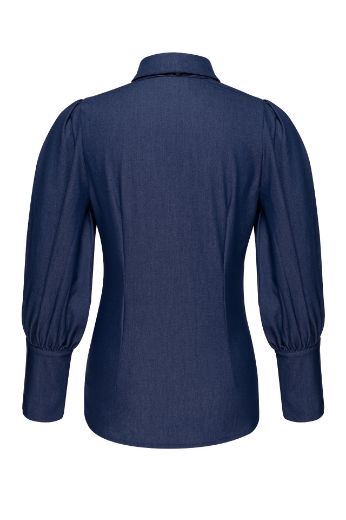 Image de Tall Femme Blouse Felice Bleu Denim doux