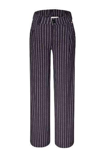 Image de Tall Femme Pantalon Lizzy Fines Rayures Pois Longueur L36 Pouces