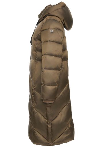 Image de Tall Femme Manteau Matelassé Multistitch Extra Long