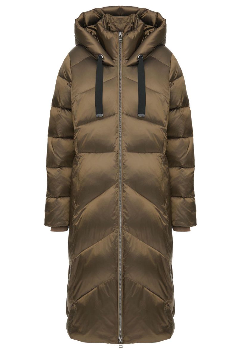 Image de Tall Femme Manteau Matelassé Multistitch Extra Long