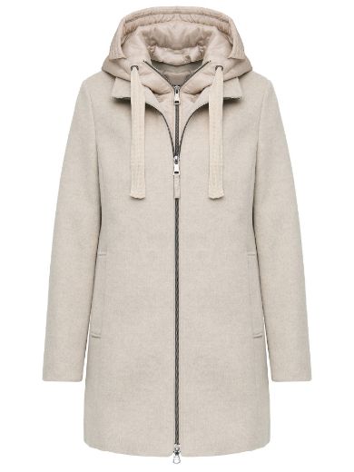 Bild von Tall Damen Wolljacke Westeneffekt Extra Lang
