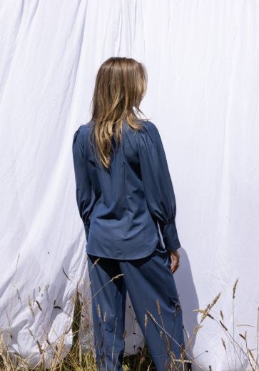 Image de Tall Femme Blouse Felice Bleu Denim doux