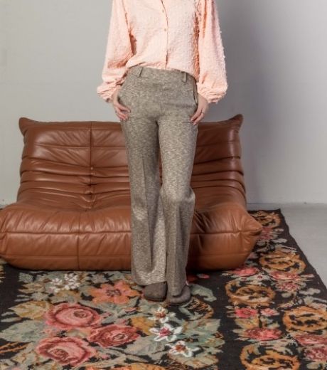 Image de Tall Femme Pantalon Ilze Herringbone
