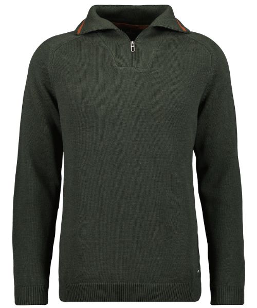 Zeige Details für Tall Herren Troyer Strickpullover, asphalt Bild von Tall Herren Troyer Strickpullover, asphalt