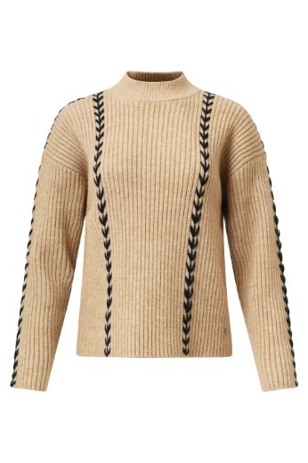 Bild von Damen Strickpullover Rippe