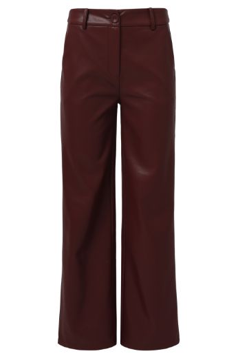 Picture of Tall Women Faux Leather Trousers