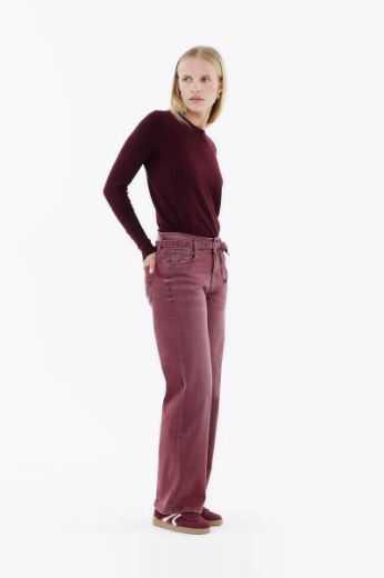 Bild von Tall Damen Judy Wide Leg Jeans L37 Inch, wineyard red